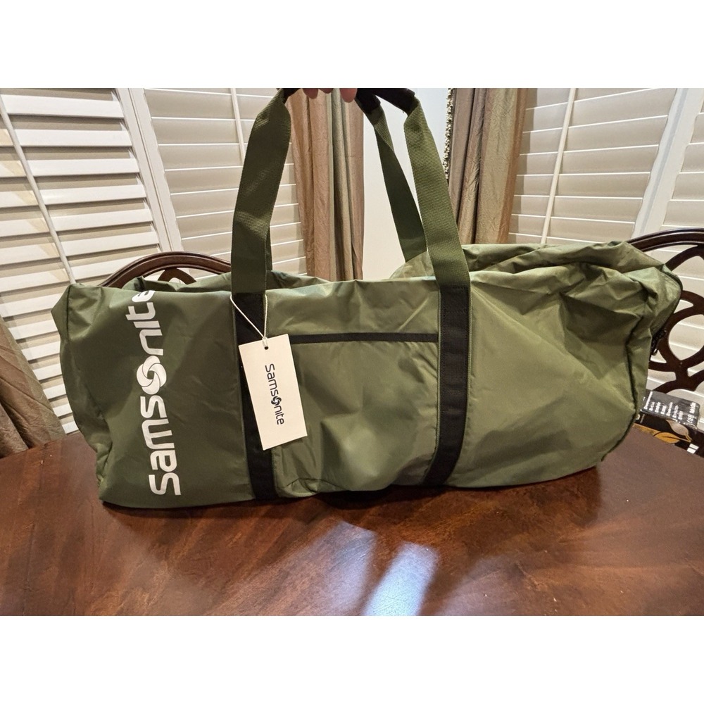 Samsonite Tote-A-Ton Duffel Bag Army Green Foldable Travel Luggage XL New